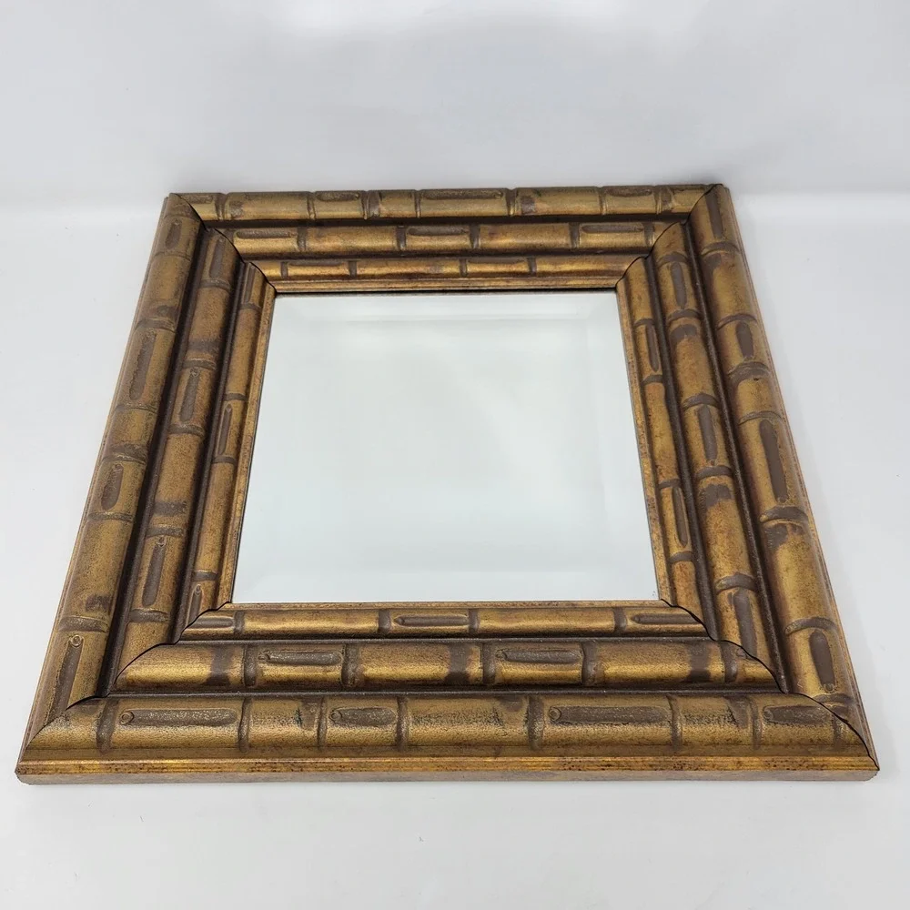 Faux Bamboo Square‎ Accent Mirror 13.5